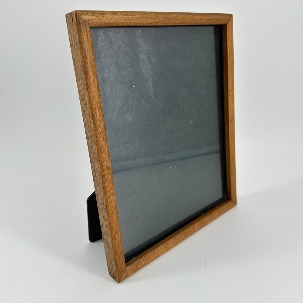 Natural Wood 8x10 Picture Frame with Glass Front and Easel Back